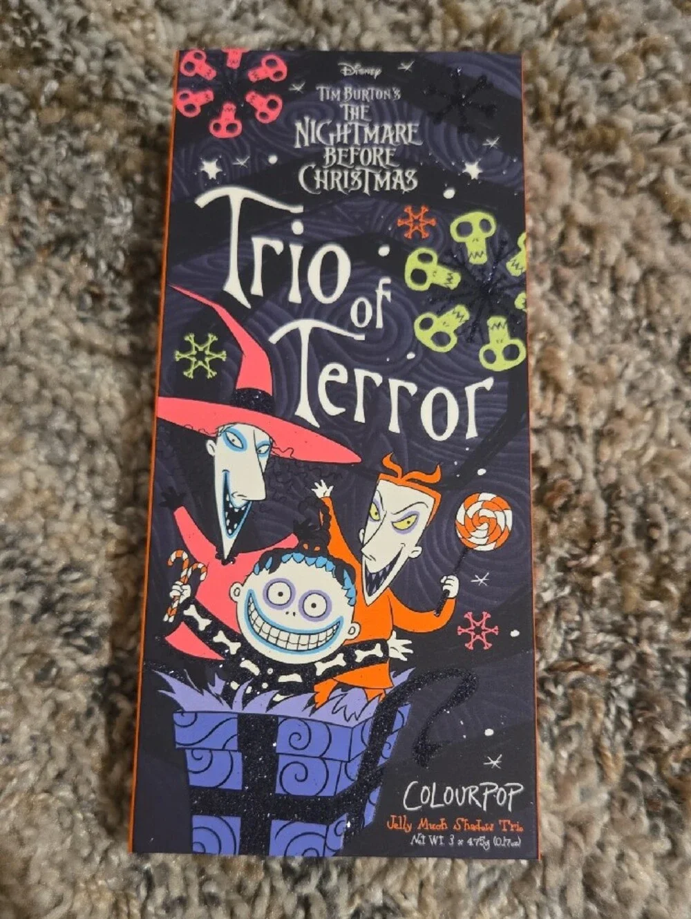 Nightmare Before Christmas Trio Of Terror Jelly Eye Shadow